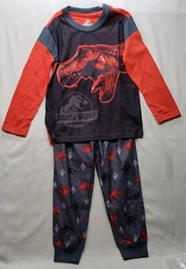 Jurassic World Boys' 2-Piece Pajama Set Size 4/5- New - Picture 1 of 7