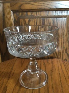 Antique Open Compote EAPG Model Flint Glass Co 1894 Pillow Encircled Pattern 6” - Picture 1 of 6
