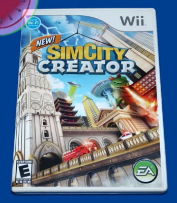 TESTED Nintendo WII Game SIMCITY CREATOR Complete CIB with Manual Sim City EA - Image 1 of 4