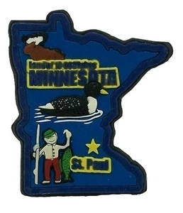 Minnesota Land der 10000 Seen mehrfarbiger Kühlschrankmagnet - Bild 1 von 1