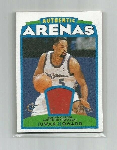 JUWAN HOWARD (Wizards) 2001 TOPPS HERITAGE AUTHENTIC ARENAS ARENA SEAT #AAR7  - Image 1 of 2