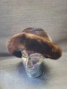 Sombrero vintage de piel de visón Vincent & Bill New York.  - Imagen 1 de 8