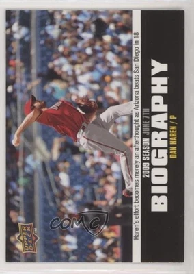 Biografía de la temporada Upper Deck 2010 Dan Haren #SB-75 Foto 1 de 2