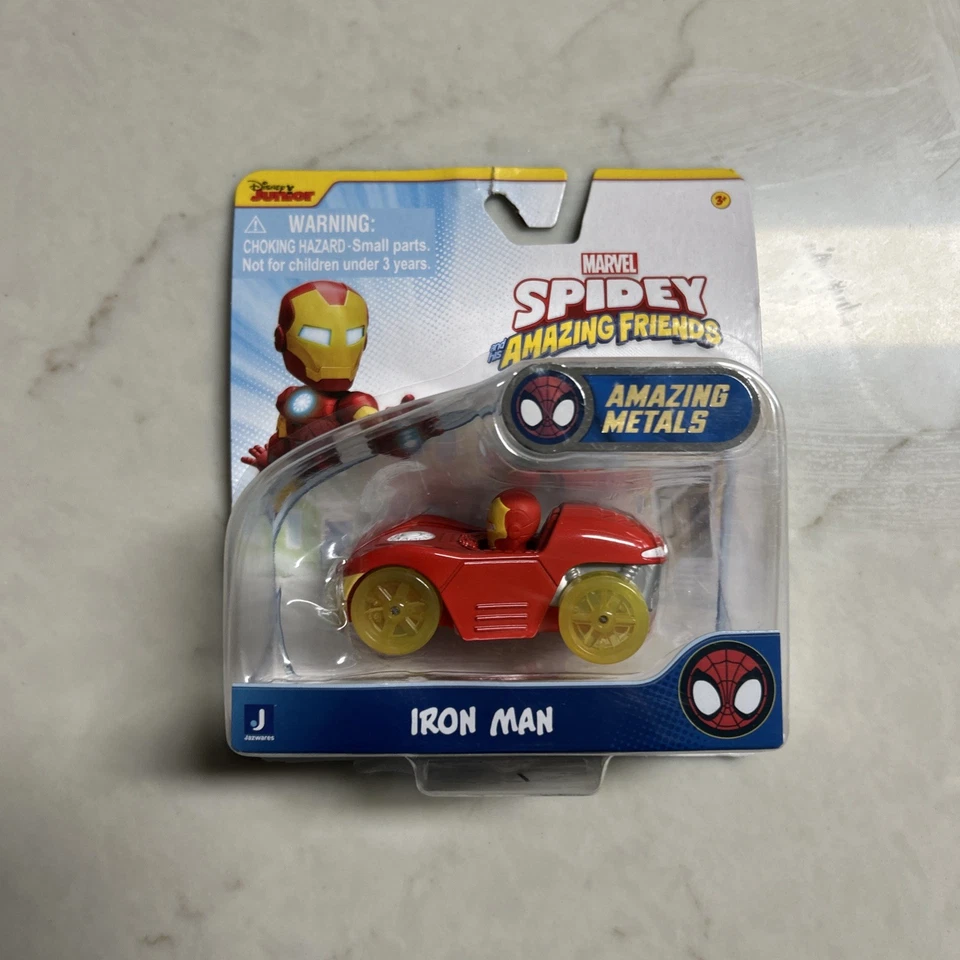 Spider-Man Spidey y sus increíbles amigos Iron Man coche diecast escala 1:64 Foto 1 de 2