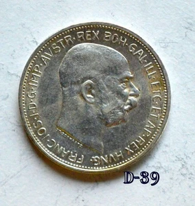 Austria 1913 2 Coronas PLATA MS30 (D-39) - Imagen 1 de 2