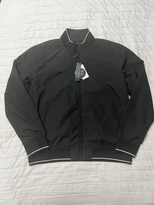 Perry Ellis AquaDry Men’s Bomber Jacket Black Size L | Water-Resistant - Image 1 of 4