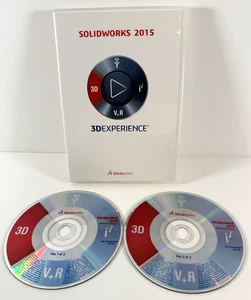 SOLIDWORKS 2015 3D Experience 2 Discs 64-bit Windows (NO SERIAL/PROD KEY) - Afbeelding 1 van 12
