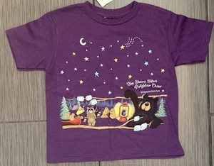 Tettegouche State Park Kinder lila Kurzarm T-Shirt Größe 4T Tiere Sterne - Bild 1 von 6