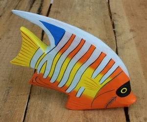 Deko Fisch Holzfisch Dekofische Kunstfisch Holz Fische Korallenfisch Fischdeko - Bild 1 von 3