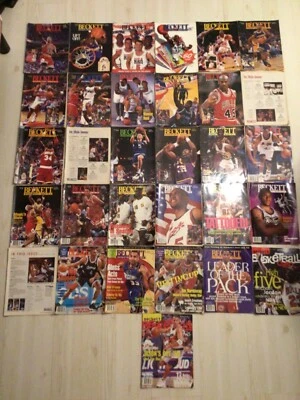 BECKETT BASKETBALL MONTHLY 31 ISSUE LOT 1994 1995 1996 1997 1998 AWESOME NBA ART - Image 1 of 4
