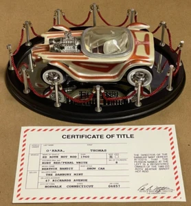 Danbury Mint 1960 Ed Roth Beatnik Bandit Hot Rod(Ruby Red/ Pearl White)& Display - Picture 1 of 24