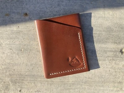 SALE!! “NEWT” WRAP WALLET - Horween Genuine Shell Cordovan In Amaretto - Image 1 of 4
