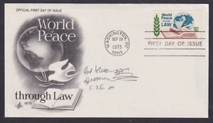 Archbishop Desmond Tutu, Civil Rights Leader, Nobelist, signed World Peace FDC - Picture 1 of 1