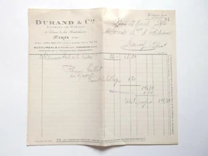 Facture Durand & Cie Éditeur de Musique Paris / Strasbourg - 1942 - Picture 1 of 9