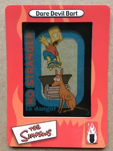 THE SIMPSONS - FILM CARDS - #14 OF 45 - DARE DEVIL BART - Picture 1 of 2