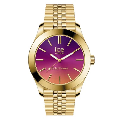 ICE-WATCH Damenuhr Ice Steel Solar S Gold Night Pink 023792 - Bild 1 von 4