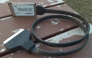 Adaptec 16 Bit 900100 SlimSCSI PCMCIA-to-SCSI Adapter + 50 Pin Centronics Cable - Picture 1 of 1
