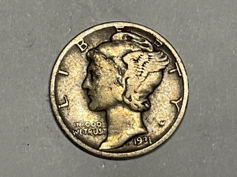1931 D Mercury Silver Dime Nice Coin #1 Cover