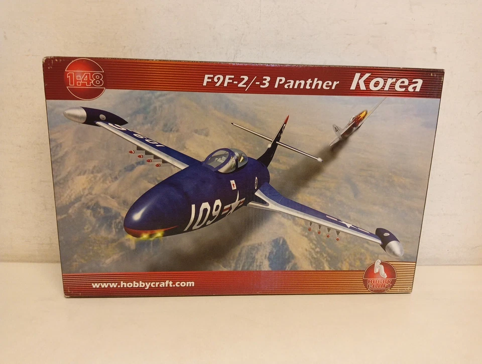 Hobby Craft F9F 2/-3 Panther Korea War Hc1421 1/48 Kit Montaggio-Y2-A37 - Immagine 1 di 4