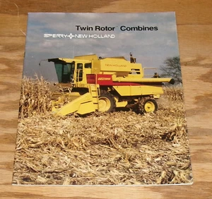 Original 1982 New Holland Doppelrotor Mähdrescher Verkaufsprospekt TR75 85 95 - Bild 1 von 2