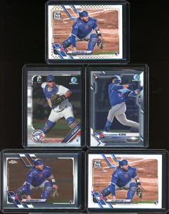 Topps ALEJANDRO KIRK rc and 2019 1st --- FIVE ROOKIE CARDS - Picture 1 of 2