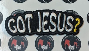 Parche bordado para motociclista Got Jesus Christian - Imagen 1 de 1