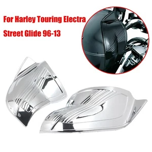 Chrome For Harley Davidson Touring Batwing FLHX FLHT 96-13 Inner Fairing Covers - Picture 1 of 8