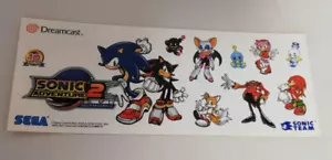 SEGA Dreamcast Sonic Adventure 2 Anniversary Sticker 10th DC - Picture 1 of 2