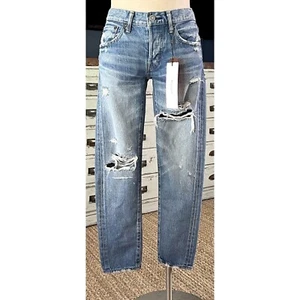 NWT New $350 Moussy Clarence Distressed Skinny Jeans Size 26 - Picture 1 of 12