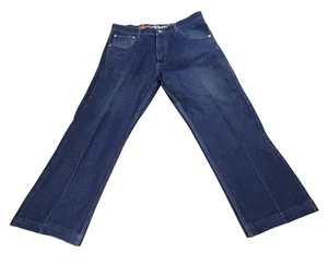 Vintage Akademiks Jeans Mens Size 38X34 Blue Y2k Hip Hip 2000s Embroidered Pants - Picture 1 of 18