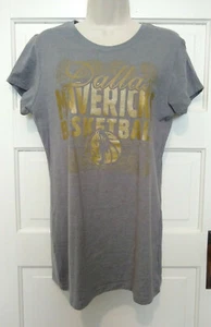 Adidas Dallas Mavericks NBA Basketball Lady's Short Sleeve Tee Shirt Sz XL NWT - Picture 1 of 9