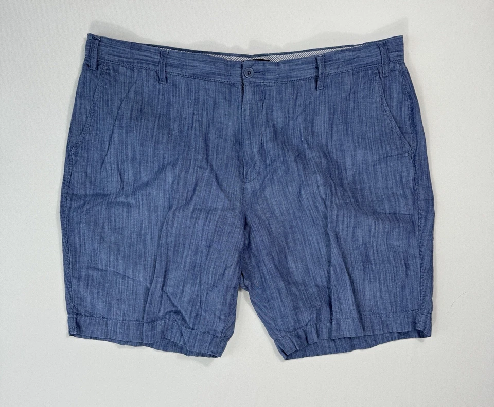 Shorts The Mens Store Bloomingdale’s 40x9 mistura de linho preppy leve moderno - Imagem 1 de 4