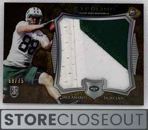 2014 Bowman Sterling #BSJRP-JA Jace Amaro novato parche/75 New York Jets - Imagen 1 de 2