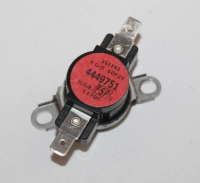 Horno de pared KitchenAid: termostato de límite alto (4449751 / WP4449751) {N2649} Foto 1 de 4