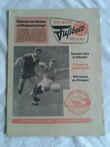 Die Neue Fußball-Woche, Nr. 22, 14. Jahrgang, DDR-Zeitung 1962, Fu-Wo - Foto 1 di 1