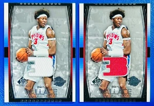 2004 UD Wallace Authentic Game Used Worn Jersey # 3 Cut Rare Mint 04-05 SP Set - Picture 1 of 2