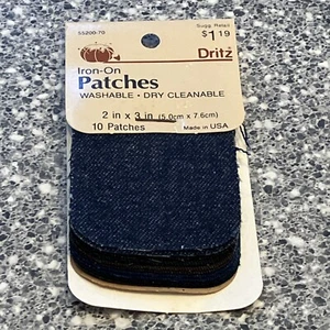 VINTAGE 1985 IRON-ON 2” X 3” PATCHES (10) BY DRITZ - Picture 1 of 12