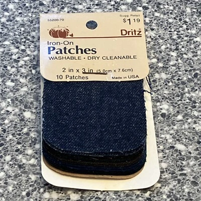 VINTAGE 1985 IRON-ON 2” X 3” PATCHES (10) BY DRITZ - Image 1 of 4