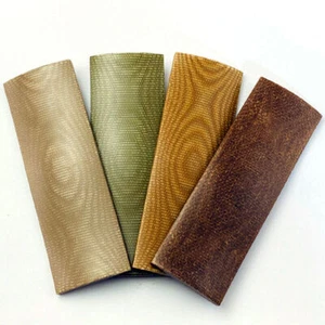 2 PCS Flax Micarta Knife Handle Material Blanks Scales Knife Scales Blanks - Picture 1 of 10