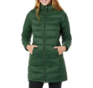 Womens Lightweight Mid-thigh Water-Resistant Hooded Puffer Coat Size 4X - Picture 1 of 6