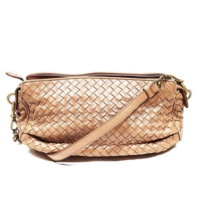 NO TARIFF Bottega Veneta Shoulder Bag Brown Leather 4748610 - Image 1 of 4