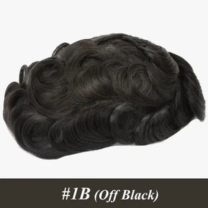 Q6 Men'S Wig Human Male Hair Prosthesis Lace & Knotted PU Wigs for Men ,Wigs for - Picture 1 of 19