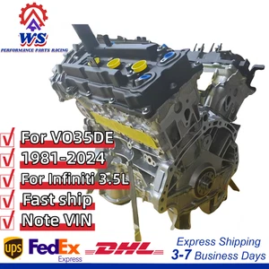 VQ35 VQ35DE V6 3.5L Cylinder Block Assembly For Nissan Maxima Infiniti I35 81-24 - Picture 1 of 18