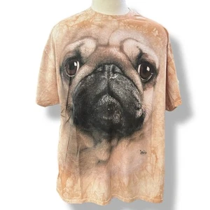 Vintage Authentic Vincent Hie Mops Hund Batik T-Shirt (2011) Herren 2XL - Bild 1 von 12
