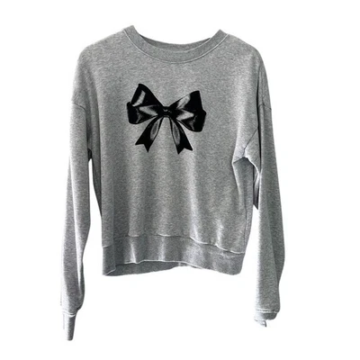 Sudadera H&M Bow Gris y Negra Talla 16/18 Niños Foto 1 de 4