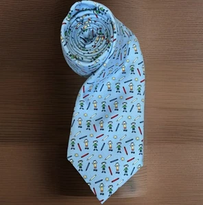 VINEYARD VINES Tie Mens Light Blue Silk Scottish Rite Hospital For Children 62” - Picture 1 of 10