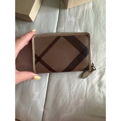 Burberry Smoked Check Woven Small Check Wallet  - Image 1 of 4