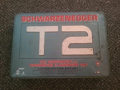 TERMINATOR & T2 LIMITED EDITION BOX SET (2 VIDEOS IN A LIMITED EDITION TIN BOX) - Image 1 of 4