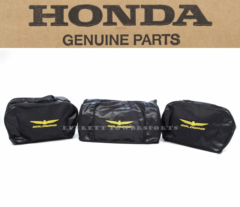 Saddlebag Trunk Liners Set 06-17 Goldwing 1800 Luggage Bag Set OEM Honda #L74 Foto 1 de 4