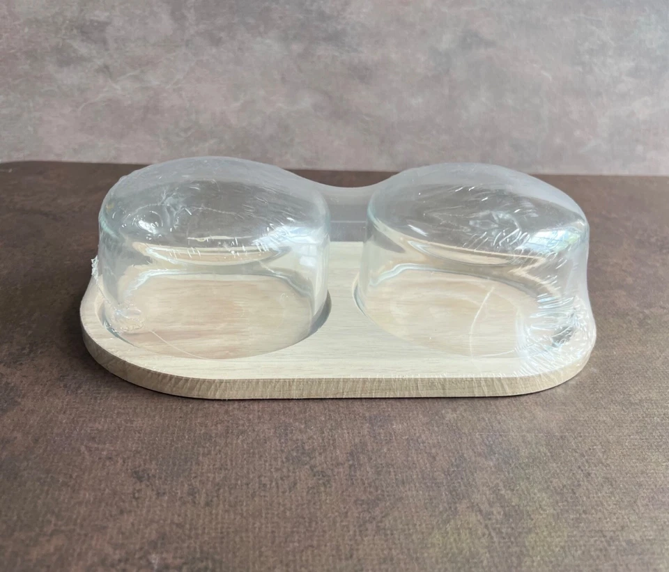 Target Bullseye Cloche Board Tray with 2 Glass Dome Lids